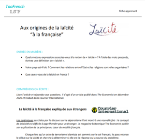 la laïcité