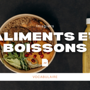 Pack de 2 imagiers : Aliments et boissons