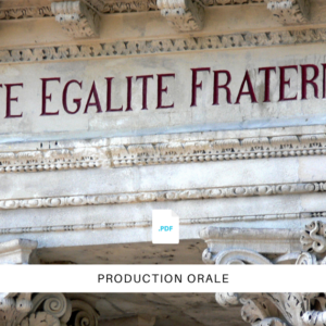 Liberté, égalité, fraternité